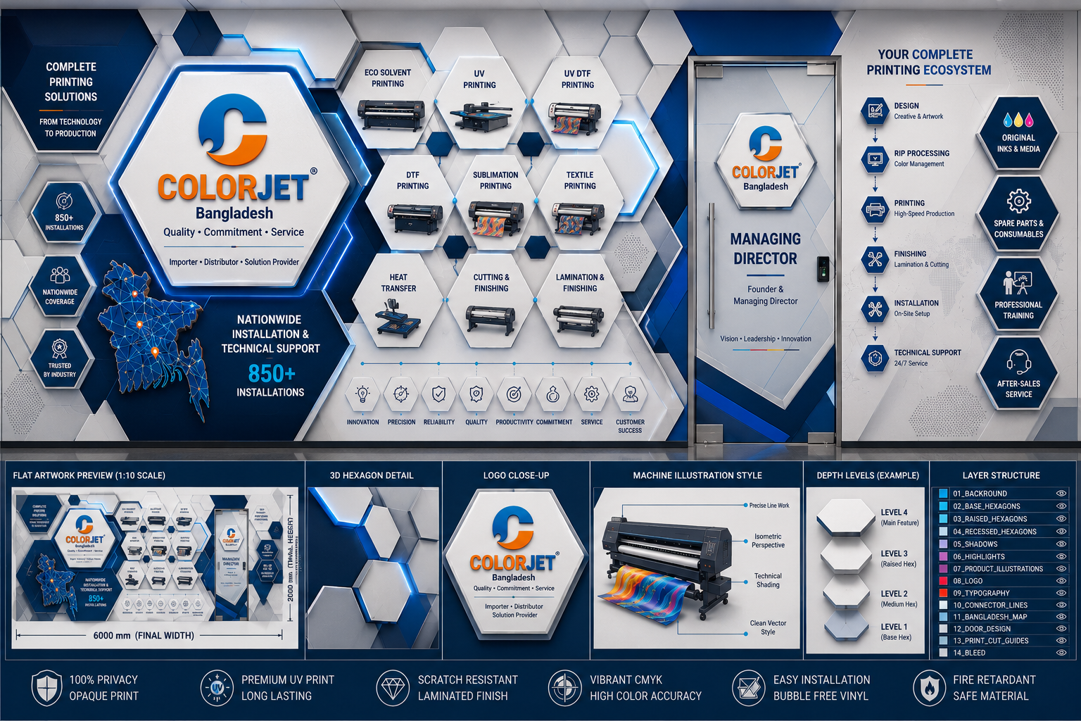 Corporate Wall — Modern Concept